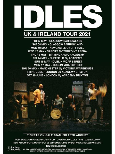 IDLES announce 2021 UK and Ireland tour