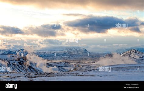 Snow covered Iceland in Winter Stock Photo - Alamy