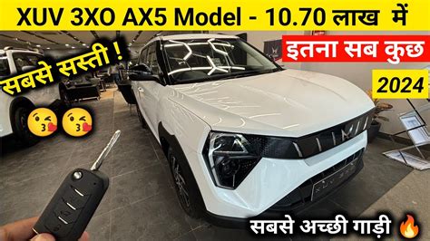 Mahindra XUV 3XO AX5 Full Detailed Review 3XO AX5 Model Price