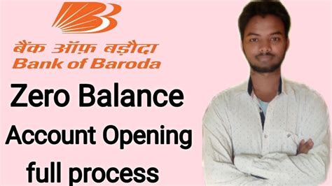 How To Open Bank Of Baroda Zero Balance Account BOB B3plus Account