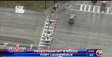 Pedestrian Struck Killed In Hit And Run Near Fort Lauderdale Driver