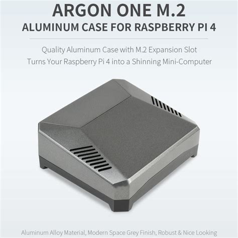 Funda De Aluminio Waveshare Argon One M Para Raspberry Pi Con Ra