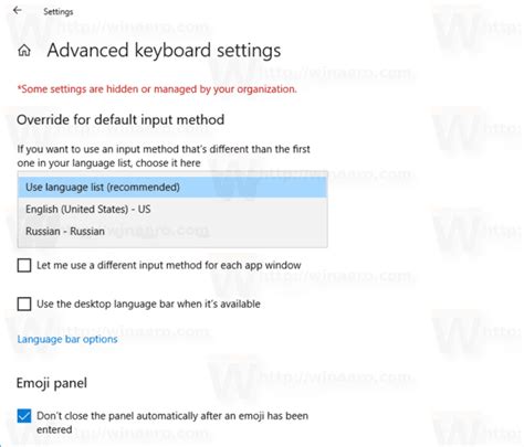 How to Set Default Keyboard Layout in Windows 10