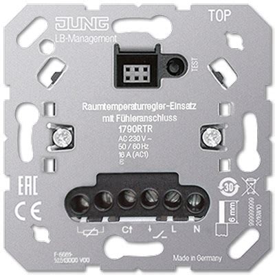 Jung Rtr Thermostat D Ambiance Avec Raccordement Des Capteurs