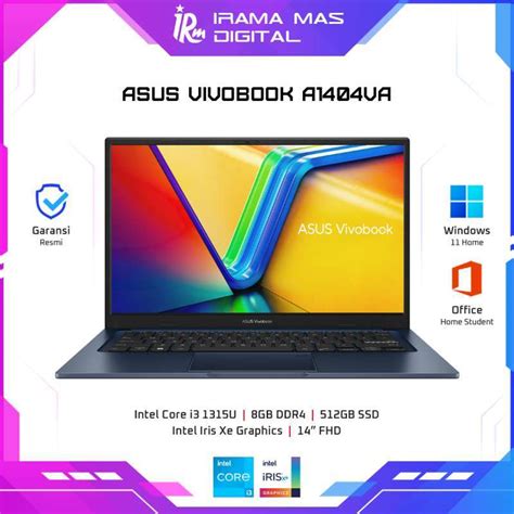 Jual Asus Vivobook A Va Intel Core I U Gb Gb Ssd Fhd W