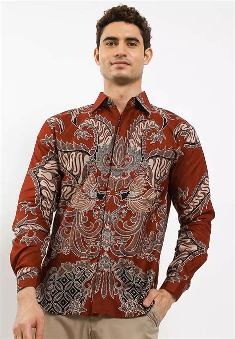 Jual Batik Tibodunyo Adhinata Kemeja Batik Premium Pria Slimfit Casual