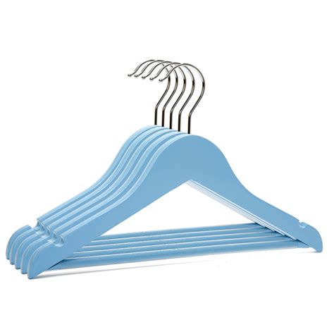 set umerase copii din lemn de artar unic hangers albastru  bucati