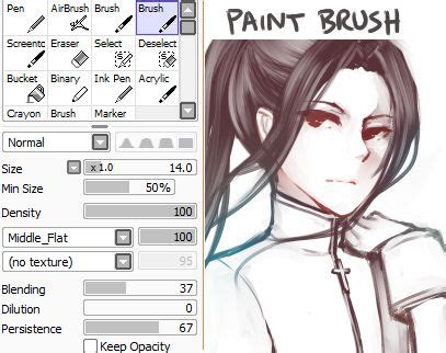 Paint Tool Sai Brush Settings For Manga Art Mazfresh