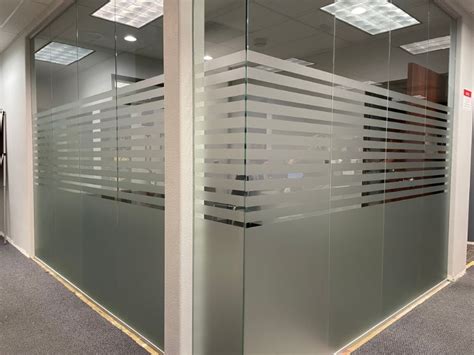 Etched Frosted Glass Graphics Offices In Orange County Ca