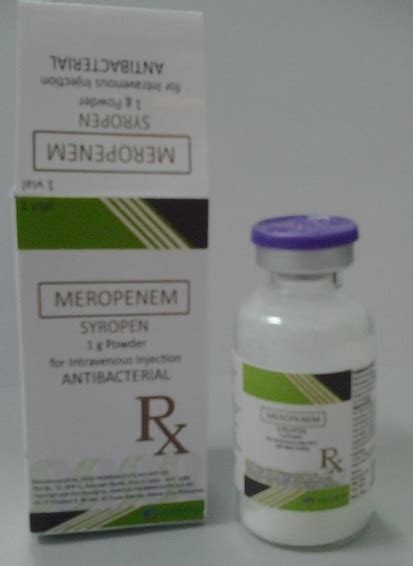 SYROPEN Meropenem 1g Powder For IV Injection 30mL Price In The