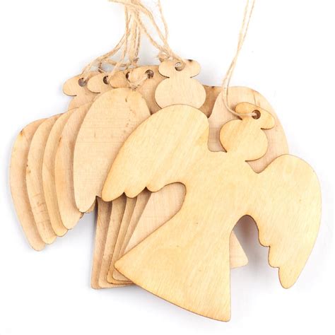 Unfinished Wood Angel Ornaments - New Items