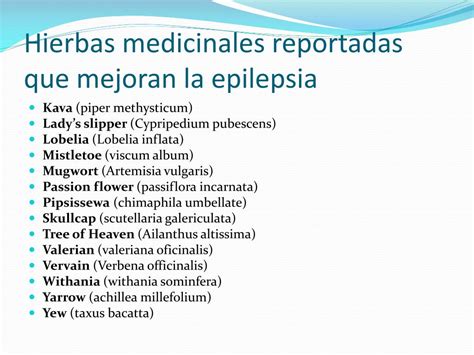 Ppt Tratamientos Alternativos Y Experimentales Para La Epilepsia