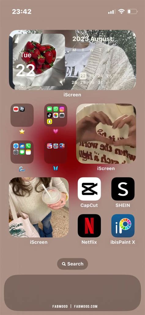 15 Cute Iphone Home Screen Ideas Strawberry Home Screen 1 Fab Mood