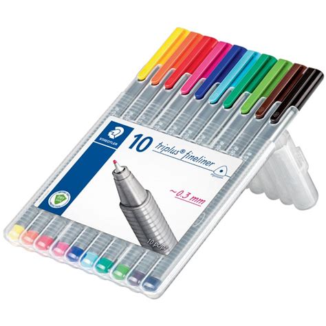 STAEDTLER Fineliner Triplus 4er Etui