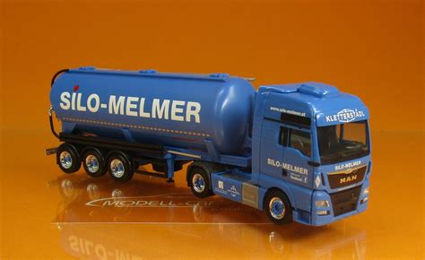 Herpa 310574 MAN TGX XXL Euro 6c Silo SZ Silo Melmer Kletterstadl 1 87