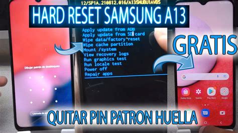 Hard Reset Samsung A Como Quitar Pin Patron Huella F Cil Y Rapido Sin