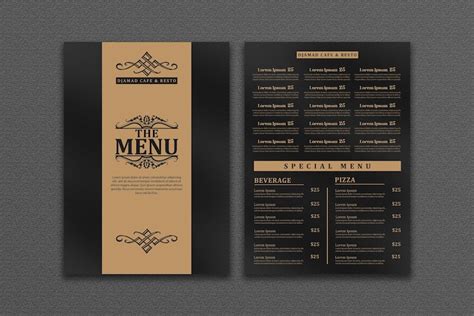 Premium Psd Restaurant Menu Template