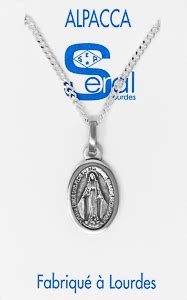 Direct From Lourdes Miraculous Medal Necklace Silver Pendant Mm