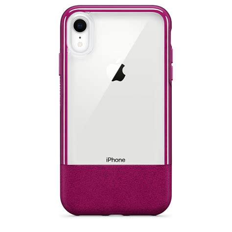 Otterbox Statement Series Case With Felt Accent For Iphone Xr Lucent Magenta Apple Apple