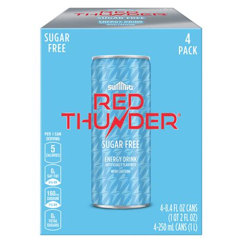 ALDI Summit Red Thunder Sugar Free Energy Drink Same Day Delivery Or