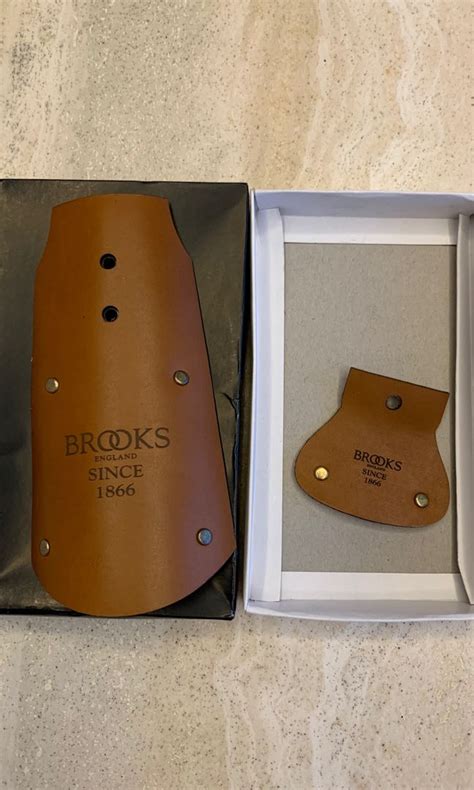 Brooks Genuine Cowhide Leather Mud Flaps For Brompton Front And Back