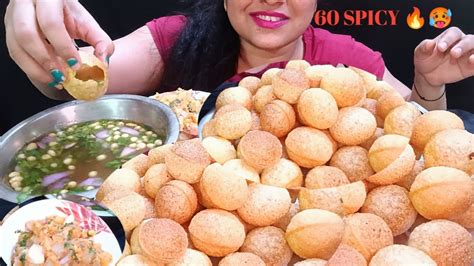 60 SPICY PANI PURI EATING CHALLENGE Ll FUCHKA CHALLENGE IN JAST 5 MINS