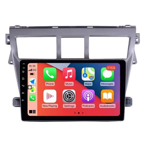 Autoradio Gps Bluetooth Pour Toyota Vios Carplay Android