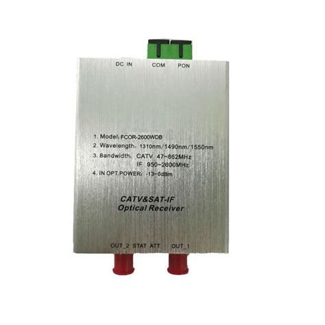 Micro AGC FTTH CATV Optical Receiver Fiber Optic Telecom Co Ltd