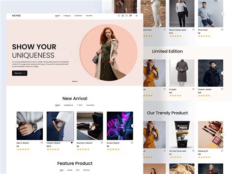 E- commerce Landing page Design on Behance