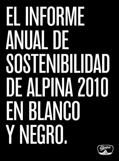 Informe De Sostenibilidad Alpina