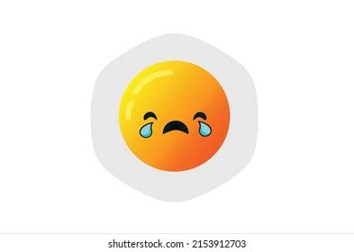 Crying Emoji Sad Emoticon Face Tear Stock Vector Royalty Free