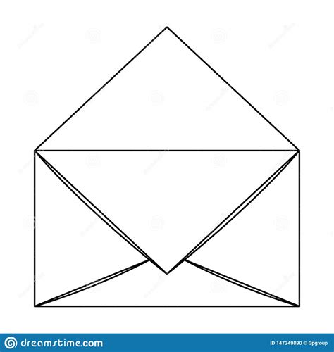 cone Isolado Correio Do Envelope Ilustração do Vetor Ilustração de