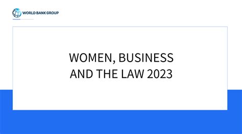 Women Business And The Law 2023