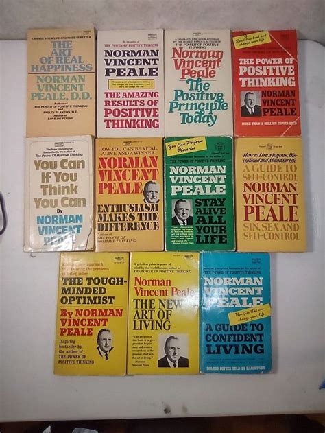 Norman Vincent Peale Lot Of Books Power Of Positive Thinking