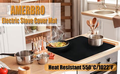 Amerbro Heat Resistant Stove Top Covers For Electric Stove 21×295inch Fireproof