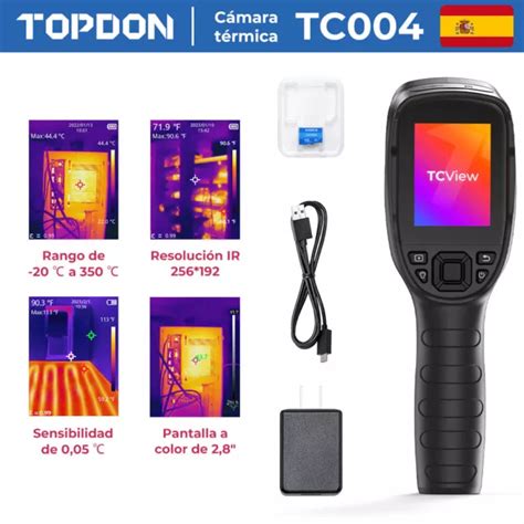 TOPDON TC004 256X192 IR Imagen térmica infrarroja con resolución de EUR