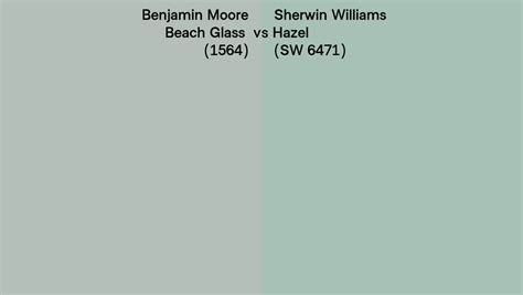 Benjamin Moore Beach Glass 1564 Vs Sherwin Williams Hazel Sw 6471