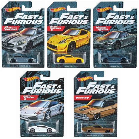 Hot Wheels Fast and Furious 5 Car Set