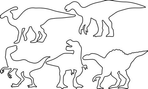 Dinosaur line art vector for websites, graphics related artwork ...