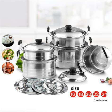 Jual Panci Set 5 Pcs Panci Kingko NDO Stainless Steel Panci Steamer