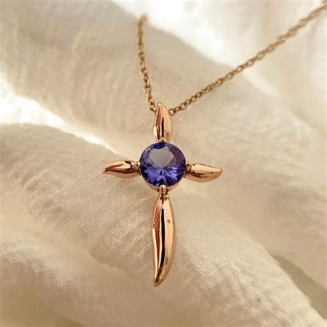 Natural Amethyst Cross Pendant For Women Shraddha Shree Gems