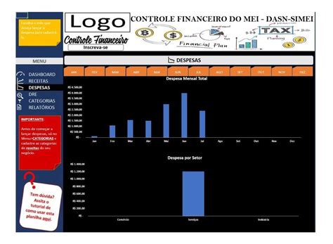 Planilha Controle Financeiro Mei