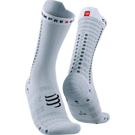 Compressport Pro Racing Compressiesokken V Ultralight Bike Wit Grijs