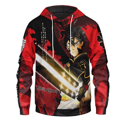 Black Clover Hoodie Asta 3d Unisex Pullover Hoodie Black Clover