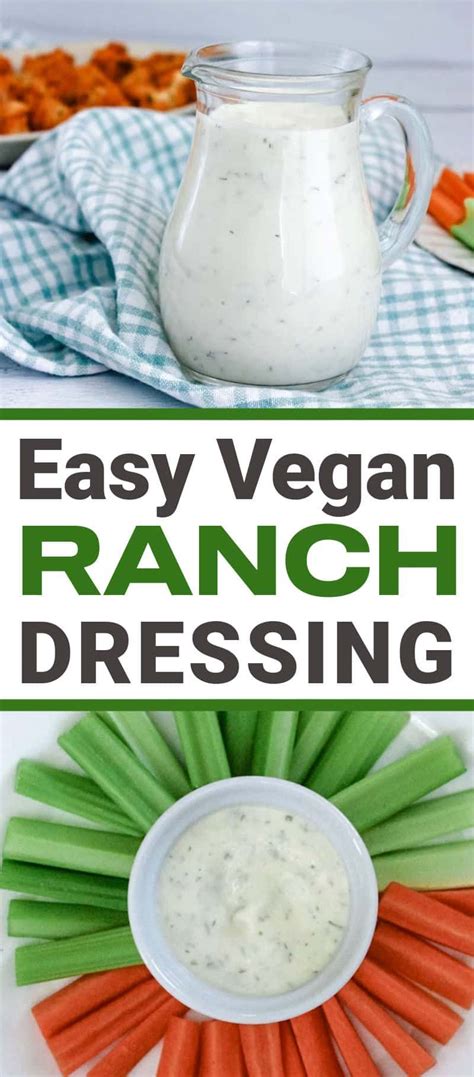 Easy Vegan And Dairy Free Ranch Recipe Made With Easy To Find Ingredients In One Bowl In 5