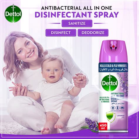 Dettol Lavender Antibacterial All In One Disinfectant Spray 450 Ml Online At Best Price