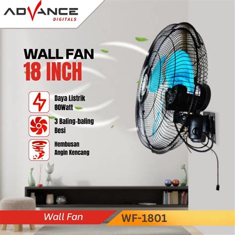 Jual Advance WF1801 WF 1801 Kipas Angin Dinding Besi Wall Fan Ukuran