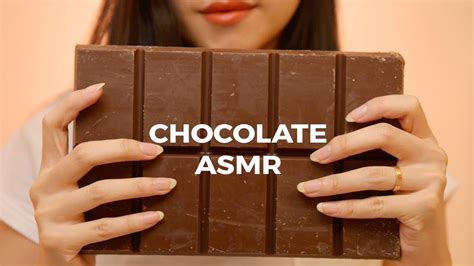 Asmr Giant Chocolate Bar Tapping Cutting Snapping Sounds No Talking Youtube