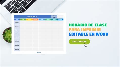 Plantilla De Horario De Clase Para Imprimir Gratis Didocu