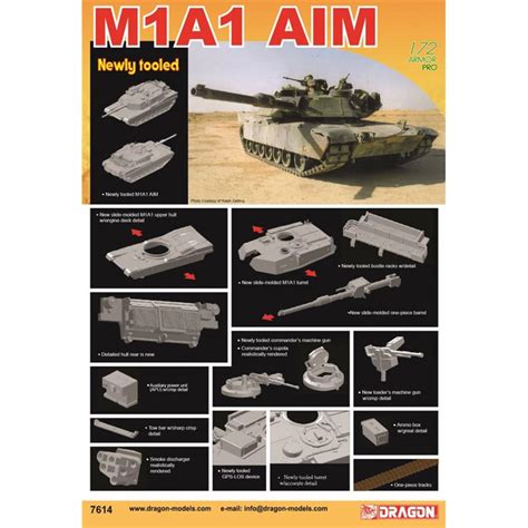 Dragon 7614 1 72 M1a1 Abrams Aim